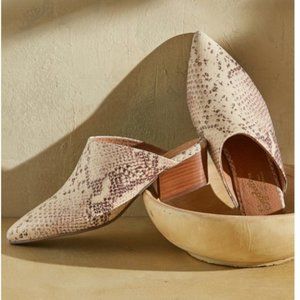 Seychelles Snake Leather Rendezvous Mule Heel
